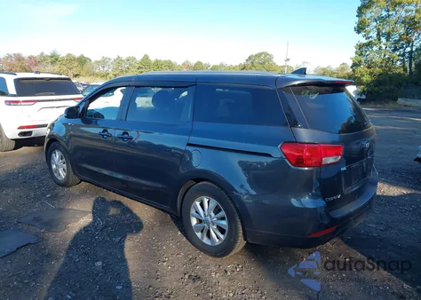 2016 Kia Sedona Lx из США, поврежденный, VIN KNDMB5C14G6142629